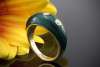 Victor Mayer Brillantring Ring Emaille Grün Limitiert in 750er Gelbgold Größe 54 