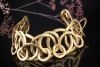 Breites Pomellato Glieder Armband "Maille plate" Mattiert in 750er Gold 