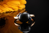 Pomellato Designer Ring mit Onyx und Saphir in 750er Rosegold Rotgold 