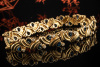 Armband mit Saphir Tropfen und Diamanten Brillanten 750er Gelbgold 