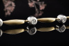 Bicolor Diamant Armband mit 7 Brillanten 750er Gelbgold Weißgold Arbeit 