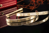 Vintage Cartier Love Armreif Armband Bracelet 750er Gelbgold Gr 19 OVP 