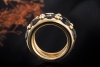 Pomellato Ring Narciso mit 5 x Rauchquarz Massiv 750er Roségold Full Set 