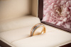 Wellendorff Ring Aprikose Drehring mit Brillanten rundum 750er Gold OVP 