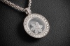 Chopard Collier Kette Happy Snowflake Schneeflocke Diamanten in Weißgold 