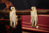 Cartier Trinity Ohrringe mit Diamanten Vollbesatz in 750er Gelbgold OVP 