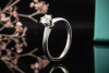 Tiffany & Co Solitär Ring Setting mit Diamant Brillant 0,41 Ct in Platin 
