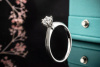 Tiffany & Co Solitär Ring Setting mit Diamant Brillant 0,50 Ct in Platin 
