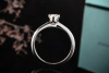 Tiffany & Co Solitär Ring Setting mit Diamant Brillant 0,30 Ct in Platin 