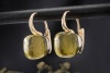 Pomellato Ohrringe Ohrstecker Nudo Classic mit Zitronenquarz 750er Gold 