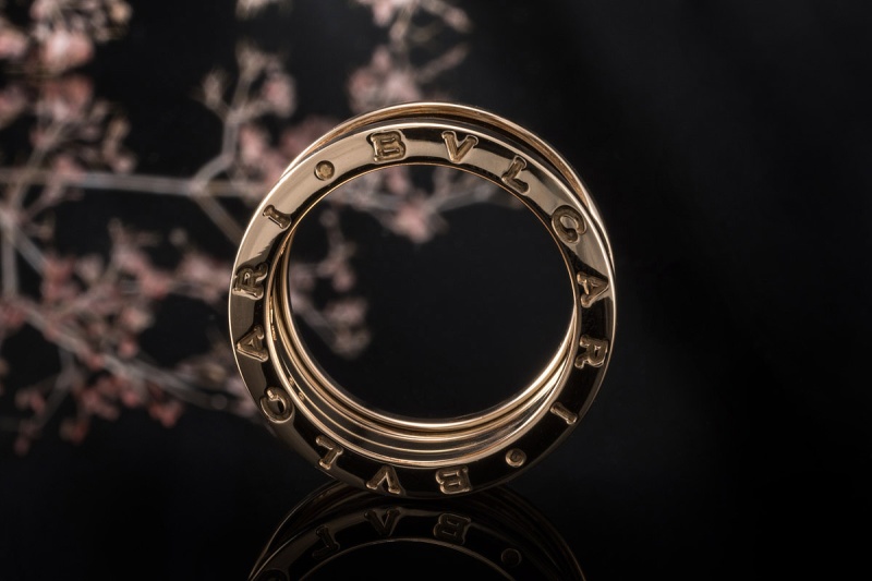 BVLGARI B.zero1 Ring 4-Band beweglich in Roségold 750 Neuwertig Größe 56 