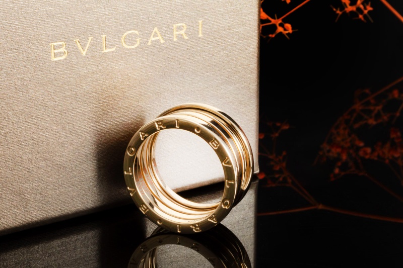 BVLGARI Bulgari Ring B.zero1 4-Band in 750er Gelbgold Größe 62 Full Set 