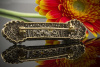 Antik Brosche Nadel mit Diamanten 2 Carat in 750er Gold  
