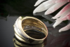 Exklusiver Saphir Ring Saphire mit Brillanten in 585er Gold Bicolor Größe 55 