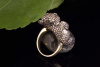 Koala Tier Motiv Ring in 750er Gold mit feurigen Brillanten 