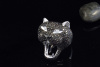 750 Weißgold Ring PUMA Tier Motiv mit Brillanten 