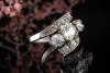 Klassischer Diamant Ring mit Altschliff Diamanten 2,3 Ct in Weißgold 750 