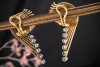 Ohrclips Flügel Klassische Goldschmiedearbeit mit Brillanten 750er Gold 