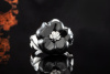 Chanel Ring Blume Kamelie Camellia Schwarz mit Diamant in Weißgold 750 
