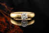 Niessing Spannring Solitär Ring mit Diamant Brillant 1,01 Ct IF Gelbgold 