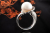 Ring Südsee Perle Diamanten Weiß Orange Schwarz Perlenring Weißgold 750 