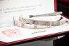 Cartier Love Armreif Armband Neues Modell in Weißgold 750 Gr 20 Full Set 