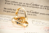 Ring Trinity de Cartier mit Diamanten Rubin Saphir in Gelbgold 750 Gr 56 