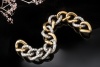 Pomellato Armband Catene mit 9 Ct Diamanten Gliederarmband Gelbgold 750 