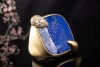 Pomellato Ring Ritratto Lapislazuli und Diamanten Massiv in Gelbgold 750 