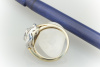 HANS DIETER KRIEGER SAPHIR Ring mit SAPHIR & Baguette Schliff Diamanten 