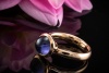 Tamara Comolli Bouton Ring small mit Amethyst in 750er Roségold Rotgold 