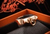 Hermes Ring Collier de Chien Kleines Modell in Rotgold Rosegold 750 OVP 