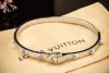 Louis Vuitton Clous Armreif Bracelet mit Diamant in 750er Weißgold Gr 20 