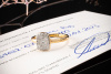 Pomellato Ring Sabbia mit weißen Diamanten Brillanten in 750er Rosegold 