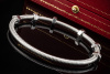 Cartier Ecrou Armreif Armband in Weißgold 750 Rhodiniert Gr. 20 Full Set 