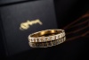 Chopard Ice Cube Ring Ethisches Gelbgold 750 Halb gefasst mit Diamanten 