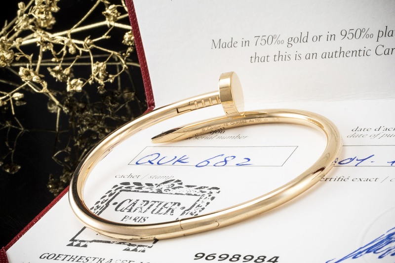 Cartier Juste un Clou Armreif Armband in 750er Gelbgold Gr. 16 Full Set 