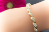 Armband mit Baguette Diamanten 3,50 Carat in 585er Gelbgold  
