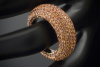Designer Ring mit 7,37 CT Saphir Orange in 750er Rotgold Gold Gr 55 
