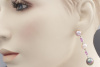 Triple A Perlenohrstecker Ohrringe mit Pink Saphir in 750er Weißgold LP 7.650,- 