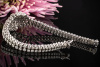 Ausgefasstes Brillantarmband Armband mit Brillanten Blume 750er Weißgold 