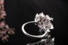 Ring Farbintensiver Rubin Kissenschliff mit Top Diamanten Weißgold 750 