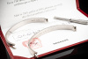 Cartier Love Armreif Armband Neues Modell in Weißgold 750 Gr 20 Full Set 