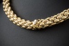 Fope Collier Kette Flexibel 43,5 cm in 750er Gelbgold mit Weißgold innen 