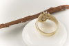Besonderer Tansanit Ring mit div. Schliffformen 585 Gold Ring 