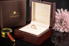 Wellendorff Ring Aprikose Drehring mit Brillanten rundum 750er Gold OVP 