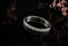 Tiffany Soleste Eternity Ring mit Diamanten Halbmemoire in 950er Platin 