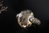 Pomellato Ring Catene Tango mit Rauchquarz und Diamanten in 750er Gold 