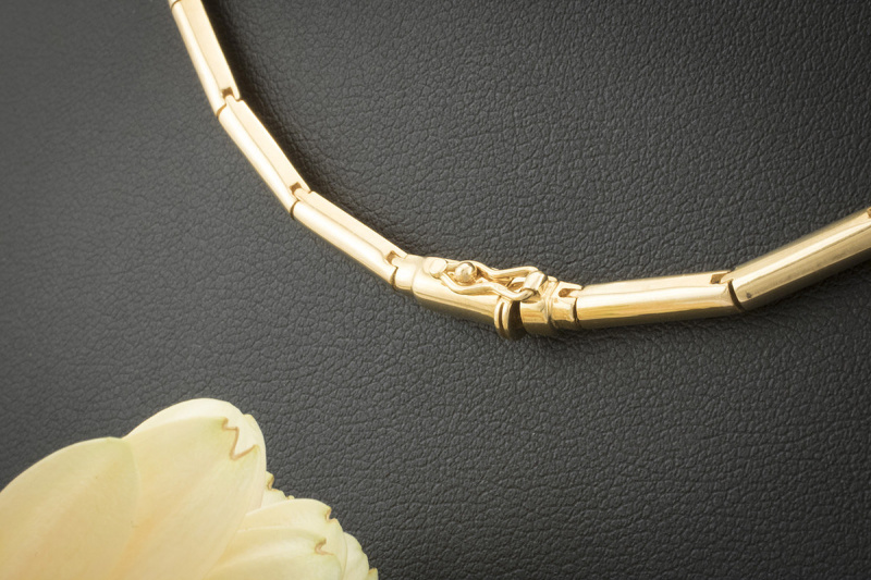 Collier mit Perle und Brillanten Perlencollier Klassiker in Top Qualität 750er Gold 