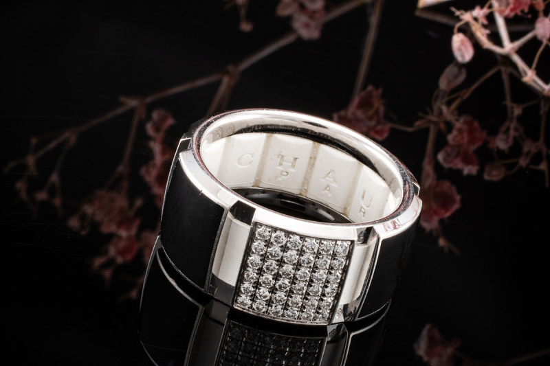 Chaumet Paris Class One Ring Black & White mit Diamanten in Weißgold 750 